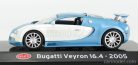BUGATTI  VEYRON 16.4 2005 - CON VETRINA - WITH SHOWCASE  LIGHT BLUE SILVER