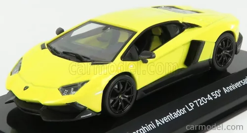 LAMBORGHINI  AVENTADOR LP720-4 50th ANNIVERSARY 2013  - CON VETRINA - WITH SHOWCASE  YELLOW