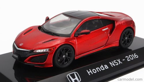 HONDA  NSX 2016 - CON VETRINA - WITH SHOWCASE  RED MET