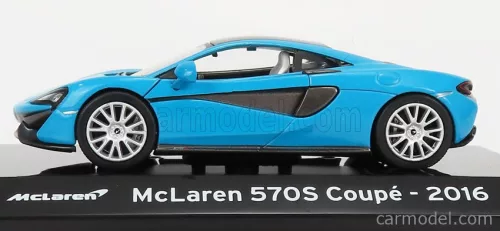 McLAREN  570S COUPE 2016 - CON VETRINA - WITH SHOWCASE  BLUE