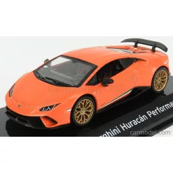   LAMBORGHINI  HURACAN PERFORMANTE 2017 - CON VETRINA - WITH SHOWCASE  ORANGE MET