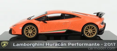 LAMBORGHINI  HURACAN PERFORMANTE 2017 - CON VETRINA - WITH SHOWCASE  ORANGE MET
