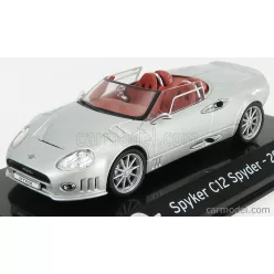   SPYKER  C12 SPYDER 2008 - CON VETRINA - WITH SHOWCASE  SILVER