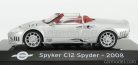 SPYKER  C12 SPYDER 2008 - CON VETRINA - WITH SHOWCASE  SILVER