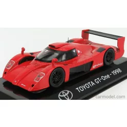 TOYOTA  GT-ONE 1998 - CON VETRINA - WITH SHOWCASE  RED BLACK