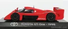 TOYOTA  GT-ONE 1998 - CON VETRINA - WITH SHOWCASE  RED BLACK