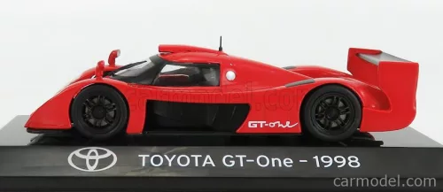 TOYOTA  GT-ONE 1998 - CON VETRINA - WITH SHOWCASE  RED BLACK