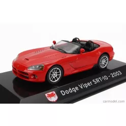   DODGE  VIPER SRT-10 SPIDER 2003 - CON VETRINA - WITH SHOWCASE  RED