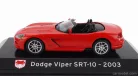 DODGE  VIPER SRT-10 SPIDER 2003 - CON VETRINA - WITH SHOWCASE  RED