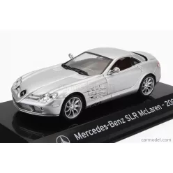   MERCEDES BENZ  SLR McLAREN 2003 - CON VETRINA - WITH SHOWCASE  SILVER