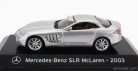 MERCEDES BENZ  SLR McLAREN 2003 - CON VETRINA - WITH SHOWCASE  SILVER