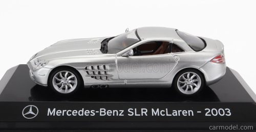 MERCEDES BENZ  SLR McLAREN 2003 - CON VETRINA - WITH SHOWCASE  SILVER