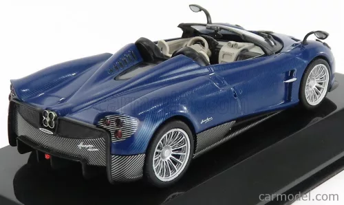 PAGANI  HUAYRA ROADSTER 2017 - CON VETRINA - WITH SHOWCASE  BLUE