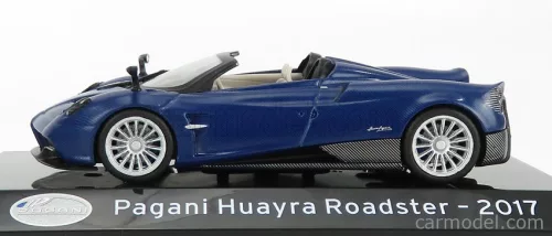 PAGANI  HUAYRA ROADSTER 2017 - CON VETRINA - WITH SHOWCASE  BLUE