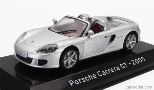 PORSCHE  CARRERA GT SPIDER 2005 - CON VETRINA - WITH SHOWCASE  SILVER