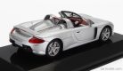 PORSCHE  CARRERA GT SPIDER 2005 - CON VETRINA - WITH SHOWCASE  SILVER