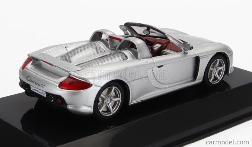 PORSCHE  CARRERA GT SPIDER 2005 - CON VETRINA - WITH SHOWCASE  SILVER