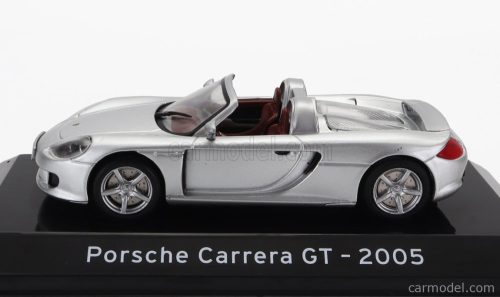 PORSCHE  CARRERA GT SPIDER 2005 - CON VETRINA - WITH SHOWCASE  SILVER