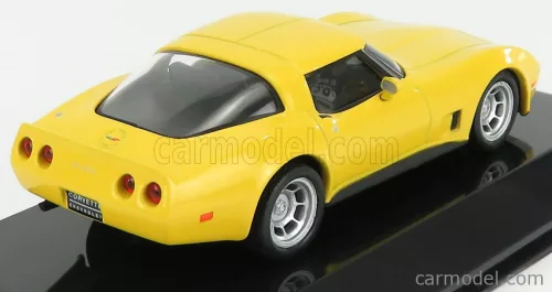 CHEVROLET  CORVETTE 1980 - CON VETRINA - WITH SHOWCASE  YELLOW
