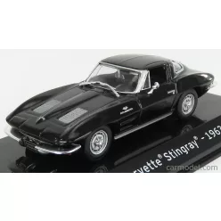   CHEVROLET  CORVETTE STINGRAY 1963 - CON VETRINA - WITH SHOWCASE  BLACK