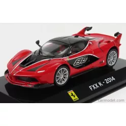   FERRARI  FXX-K N 88 2014 - CON VETRINA - WITH SHOWCASE  RED BLACK