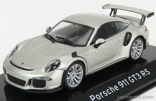 PORSCHE  911 991 GT3 RS 2015 - CON VETRINA - WITH SHOWCASE  SILVER
