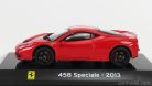 FERRARI  458 SPECIALE 2013 - CON VETRINA - WITH SHOWCASE  RED