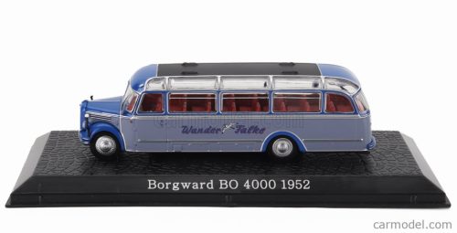 BORGWARD  BO 4000 AUTOBUS WANDER FALKE 1952 - DAMAGE DISPLAY BOX  2 TONE BLUE
