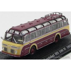   HENSCHEL  HS100N AUTOBUS 1953 - DAMAGE DISPLAY BOX  BORDEAUX CREAM