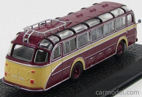 HENSCHEL  HS100N AUTOBUS 1953 - DAMAGE DISPLAY BOX  BORDEAUX CREAM