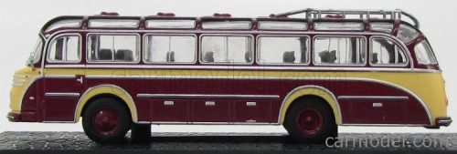 HENSCHEL  HS100N AUTOBUS 1953 - DAMAGE DISPLAY BOX  BORDEAUX CREAM