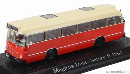 MAGIRUS  DEUTZ SATURN II AUTOBUS 1957 - DAMAGE DISPLAY BOX  RED CREAM