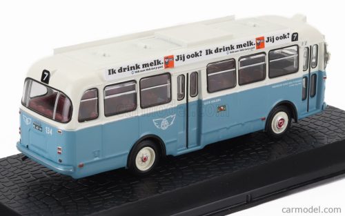 HOLLAND  COACH 457/90/PC AUTOBUS 1955 - DAMAGE DISPLAY BOX  LIGHT BLUE WHITE