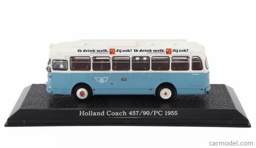 HOLLAND  COACH 457/90/PC AUTOBUS 1955 - DAMAGE DISPLAY BOX  LIGHT BLUE WHITE