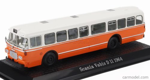 SCANIA  VABIS D11 AUTOBUS 1969 - DAMAGE DISPLAY BOX  ORANGE WHITE