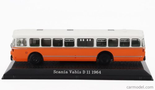 SCANIA  VABIS D11 AUTOBUS 1969 - DAMAGE DISPLAY BOX  ORANGE WHITE