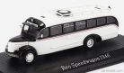 REO  SPEEDWAY AUTOBUS 1946 - DAMAGE DISPLAY BOX  WHITE BLACK