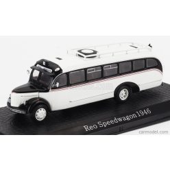 REO  SPEEDWAY AUTOBUS 1946 - DAMAGE DISPLAY BOX  WHITE BLACK