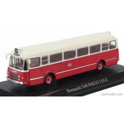   RENAULT  S45 R4210 AUTOBUS 1953 - DAMAGE DISPLAY BOX  RED CREAM