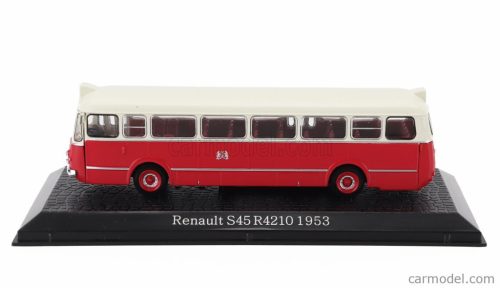 RENAULT  S45 R4210 AUTOBUS 1953 - DAMAGE DISPLAY BOX  RED CREAM
