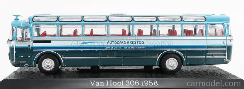 VAN HOOL  306 AUTOBUS 1958 - DAMAGE DISPLAY BOX  2 TONE BLUE