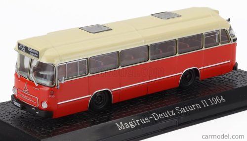 MAGIRUS  DEUTZ SATURN II AUTOBUS 1957 - DAMAGE DISPLAY BOX  RED CREAM