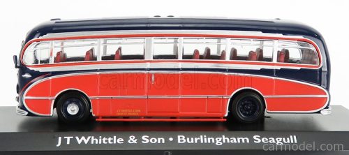 LEYLAND  TIGER CUB AUTOBUS BURLINGHAM SEAGULL COACH JT WHITTLE & SON 1951  RED BLACK