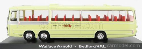 BEDFORD  VAL PLAXTON AUTOBUS 3-ASSI PANORAMA COACH WALLACE ARNOLD 1967  CREAM