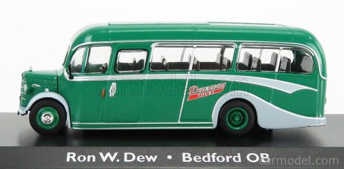BEDFORD  OB AUTOBUS DUPLE VISTA COACH RON W.DEW 1947  GREEN SILVER