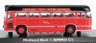 MIDLAND  BMMO CM5T AUTOBUS MOTORWAY COACH MIDLAND RED 1960  RED BLACK WHITE