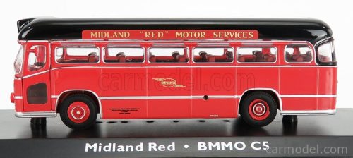MIDLAND  BMMO CM5T AUTOBUS MOTORWAY COACH MIDLAND RED 1960  RED BLACK WHITE