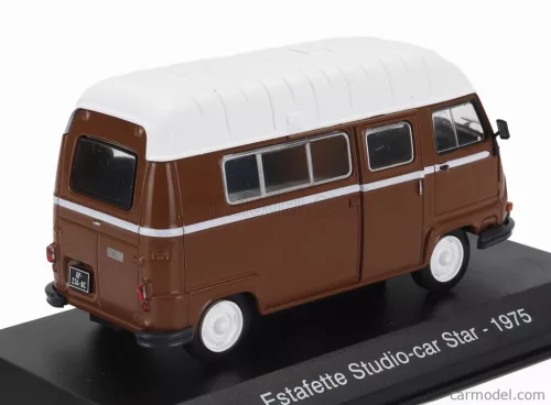 RENAULT  ESTAFETTE CAMPER STUDIO-CAR STAR 1975 - BLISTER BOX  BROWN WHITE