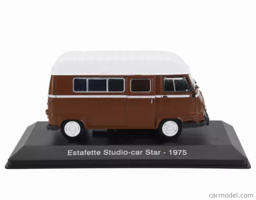 RENAULT  ESTAFETTE CAMPER STUDIO-CAR STAR 1975 - BLISTER BOX  BROWN WHITE