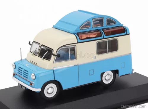 BEDFORD  CA CALTHORPE CAMPER 1957 - BLISTER BOX  LIGHT BLUE CREAM